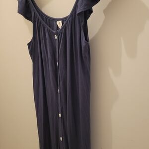 Kate Quinn Midnight Blue Flutter Sleeve Dress